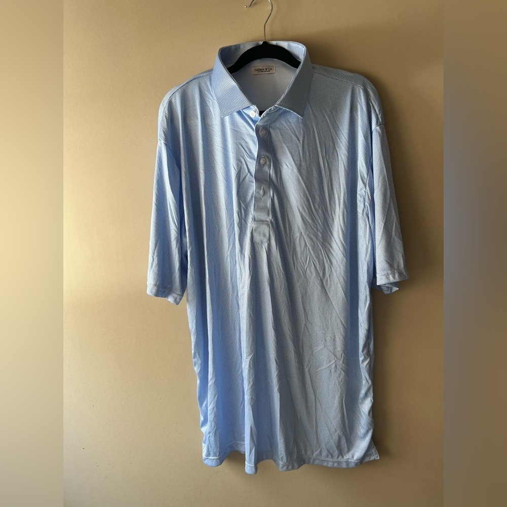 Collars & Co Men's Light Blue Polo with Point Collar - Comfortable Everyday Wear